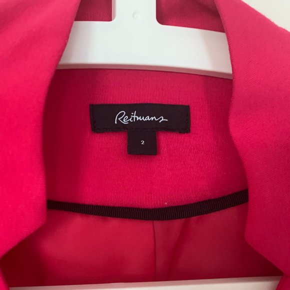 Hot-pink long-sleeve blazer - Picture 2 of 6